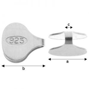 Cord End, Jewelry Findings, 6mm  FP  6,0