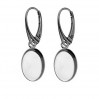 Ohrringe, Gießharzschmuck, Schmuckteile, FMG 14X10MM BA