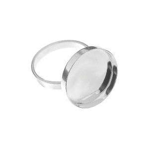 Silberring, Gie&szlig;harz, Schmuckteile, Silberschmuck, FMG 18MM RING