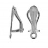Ear Clips with Eyelet, Earring Findings, CLIPS 2