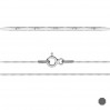Cardanokette, Silberkette, 030 DC8L (40-60 cm)