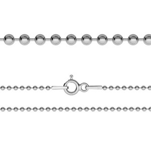 Ball Chain, Silver Chain, CPL 1,5 (40-80 cm)