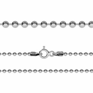 Ball Chain, Silver Chains, CPL 2,2 (38-70 cm)
