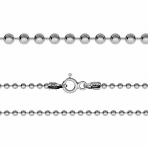 Kugelkette, Silberkette, CPL 2,2 (38-70 cm)