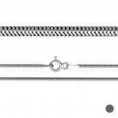 Käärmeketju, hopeaketjut, CSTD 1,2 (19-22 cm)