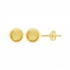 Kugel-Ohrstecker mit Verschluss, 6mm, Ohrringteile, KL-306 KLSB