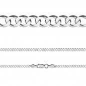 Curb Chain, Silver Chains, PD 120 6L (20-22 cm)
