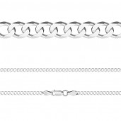 Curb Chain, Silver Chains, PD 120 6L (45-70 cm)