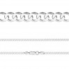 Curb Chain, Silver Chain, PD 140 6L (45-75 cm)
