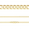 Curb Chain, Silver Chain, PD 140 6L (45-75 cm)