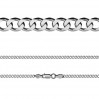 Curb Chain, Silver Chain, PD 140 6L (45-75 cm)