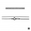 Käärmeketju, hopeaketjut, 025 DC4L (38-70 cm)