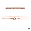 Käärmeketju, hopeaketjut, 025 DC4L (38-70 cm)