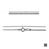 Schlanegenkette, Silberkette, 025 DC4L (38-70 cm)
