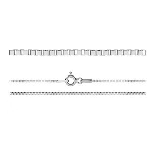 Box Chain, Silver Chains, KV 019 4L (40-60 cm)