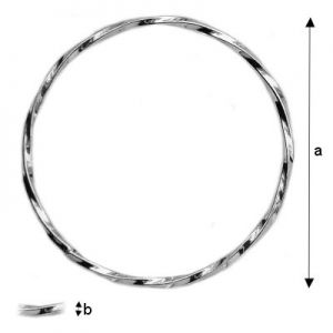 Jump Rings, Twisted Circle, Jewelry Findings, KSK 29