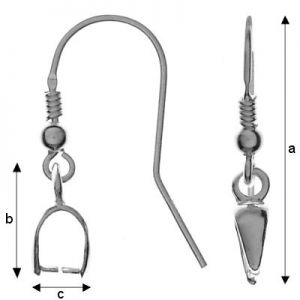 Ear Wire, Earring Findings, KSV  4