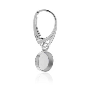 Ohrhaken Klapp Brisuren, Gießharzschmuck, Schmuckteile, FMG 8 MM BA - 2,80 MM