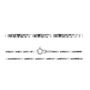 Venetian Chain, Silver Chain, Twisted, KV 015 4L TWISTED (40-60 cm)