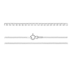Venetsiaketju, hopeaketjut, KV 015 4L (40-60 cm)