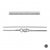 Schlangenkette, Silberkette,  (35-80 cm) SNAKE 020 DC8L CHR 8,0