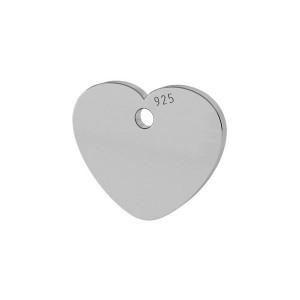 Heart Pendant, Silver Jewelry, LKM-2010 0,40mm