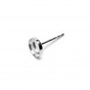 Earring Posts, Resin, Silver Jewelry, KLS FMG-R - 2,10 6 mm