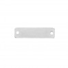 Rectangle Pendant, Engraving or Sew-on, Silver Jewelry, SEW-ON BASE 004 (BLANK)