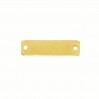 Rectangle Pendant, Engraving or Sew-on, Silver Jewelry, SEW-ON BASE 004 (BLANK)
