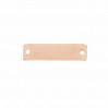 Rectangle Pendant, Engraving or Sew-on, Silver Jewelry, SEW-ON BASE 004 (BLANK)