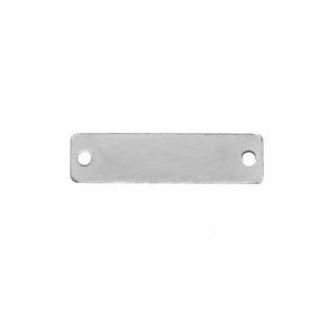 Rectangle Pendant, Engraving or Sew-on, Silver Jewelry, SEW-ON BASE 004 (BLANK) Rectangle Pendant, Engraving or Sew-on, Silver Jewelry, SEW-ON BASE 004 (BLANK)