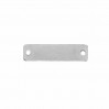 Rectangle Pendant, Engraving or Sew-on, Silver Jewelry, SEW-ON BASE 004 (BLANK)