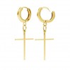 Creole, Lever Back Earrings, BZO 4