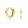 Creole, Lever Back Earrings, BZO 4