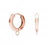 Creole, Lever Back Earrings, BZO 4