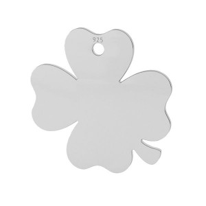 Klee-Anhänger, Silberschmuck, Gravurschmuck, LASER - CLOVER 3 - 0,80