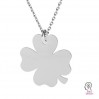 Clover Pendant, Silver Jewelry, Engraving, LASER - CLOVER 3 - 0,80