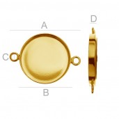 Pendant, Connector, Resin, Jewelry Findings, FMG 18 MM CON 2 ver.2