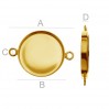 Pendant, Connector, Resin, Jewelry Findings, FMG 18 MM CON 2 ver.2