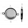 Pendant, Connector, Resin, Jewelry Findings, FMG 18 MM CON 2 ver.2