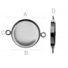 Pendant, Connector, Resin, Jewelry Findings, FMG 18 MM CON 2 ver.2