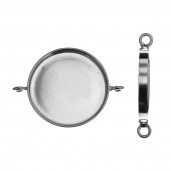 Pendant, Resin Jewelry, Silver Jewelry, FMG 18 MM CON 2