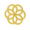 Flower Pendant, Silver Jewelry, LKM-2030 0,50mm