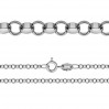 Rolokette, Silberkette, ROLO 035 (45-60 cm)
