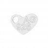Sydän-riipus, hopeakorut, LK-0062