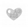 Sydän-riipus, hopeakorut, LK-0062