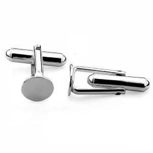 Cufflinks Base, Jewelry Findings, MTW 9,0 Cufflinks Base, Jewelry Findings, MTW 9,0