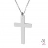 Cross Pendant, Crucifix, Silver Jewelry, LKM-2034  (0,80 mm)