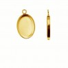 Pendant for Resin, Jewelry Findings, FMG 14X10MM CON 1H
