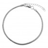 Snake Chain Bracelet Base, Silver Chains, CSTD 2,4